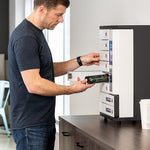 KwikBoost 8-Bay Self-Service Charging Locker, White (CHSL001)