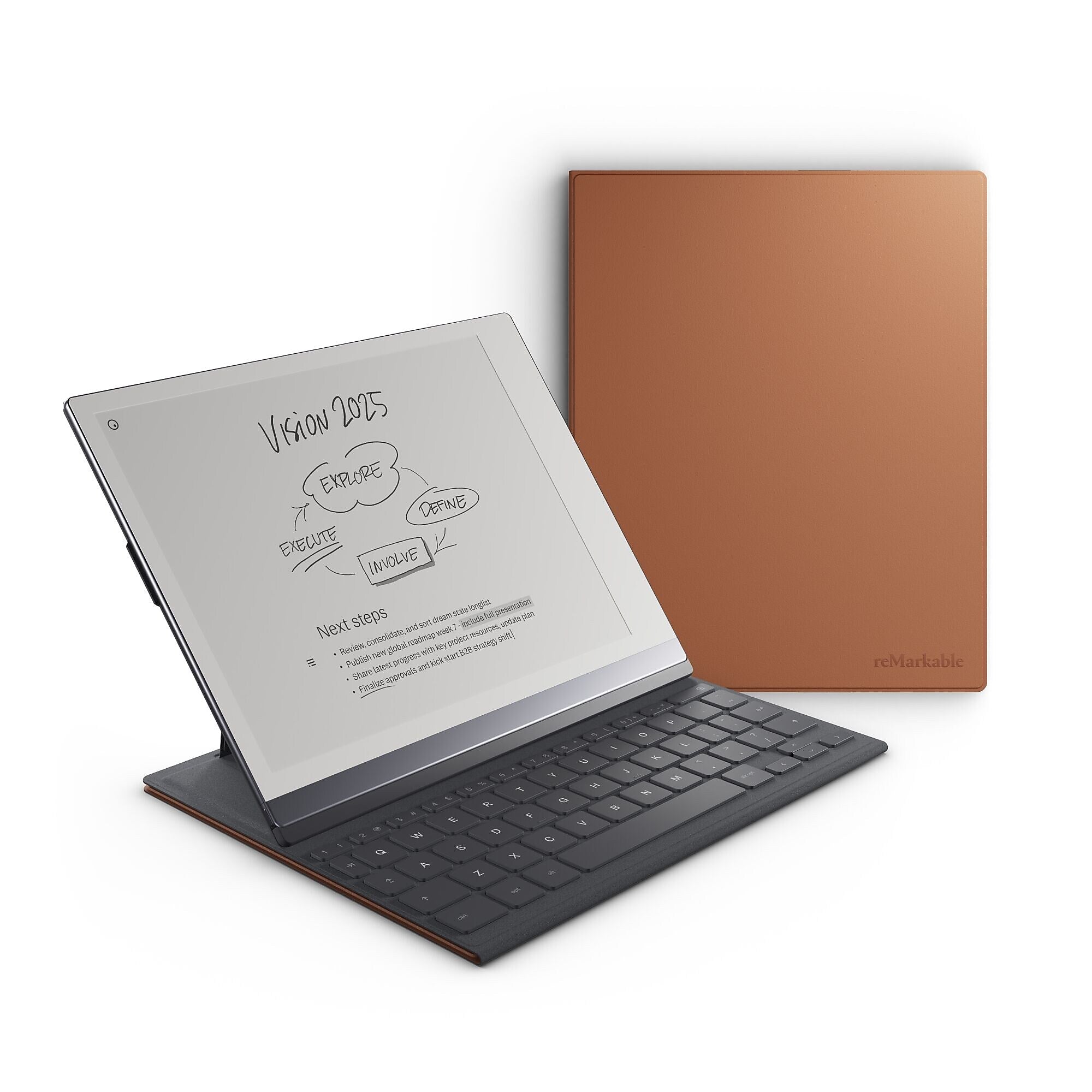 reMarkable 10.3" Type Folio Keyboard for reMarkable 2, Sepia Brown (RM710)