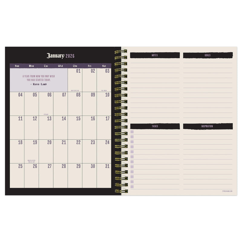 2026 TF Publishing Pretty Kitty 6.5" x 8" Weekly & Monthly, Paperboard Cover, Multicolored (26-9212)