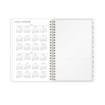 2025-2026 Blue Sky Smoke 5" x 8" Academic Weekly & Monthly Planner, Plastic Cover, Multicolored (133682-A26)