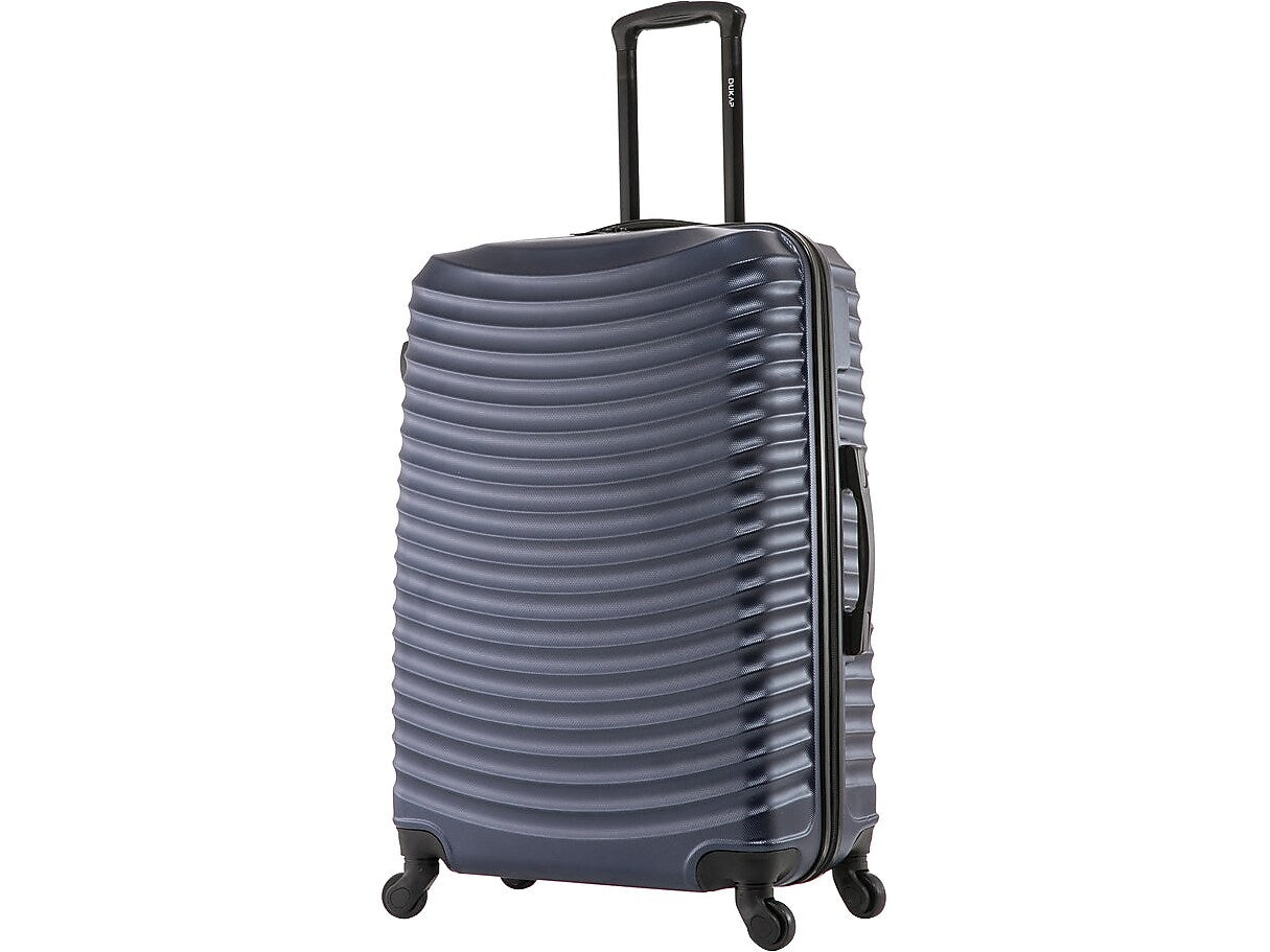 DUKAP Adly 28" Hardside Suitcase, 4-Wheeled Spinner, TSA Checkpoint Friendly, Navy Blue (DKADL00L-BLU)