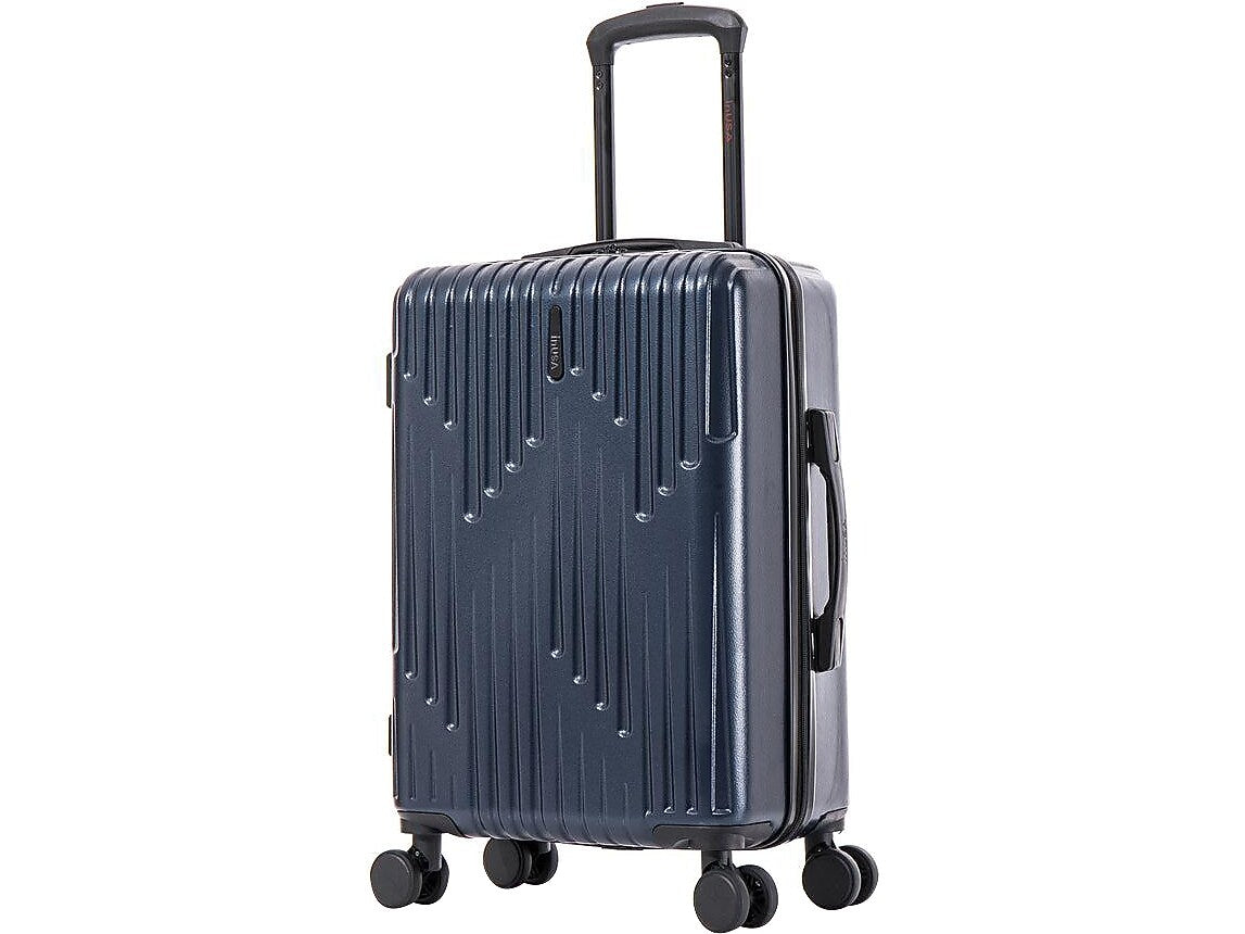 InUSA Drip 20" Hardside Carry-On Suitcase, 4-Wheeled Spinner, TSA Checkpoint Friendly, Blue (IUDRI00S-BLU)