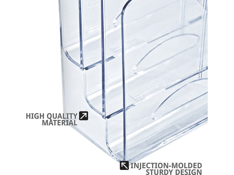 Azar Brochure Holder, Clear Plastic (250099)