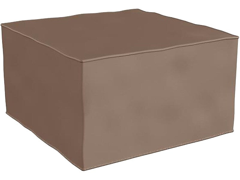 Flash Furniture Bright Beginnings Vinyl Modular Classroom 1-Seater Ottoman, Brown (MK-KE15679-GG)