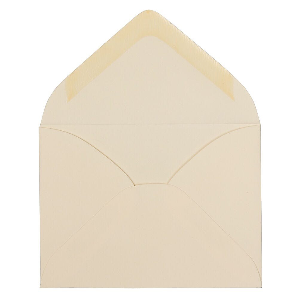 JAM Paper Booklet Envelope 2 3/4" x 3 3/4", Natural, 50/Pack (201244i)