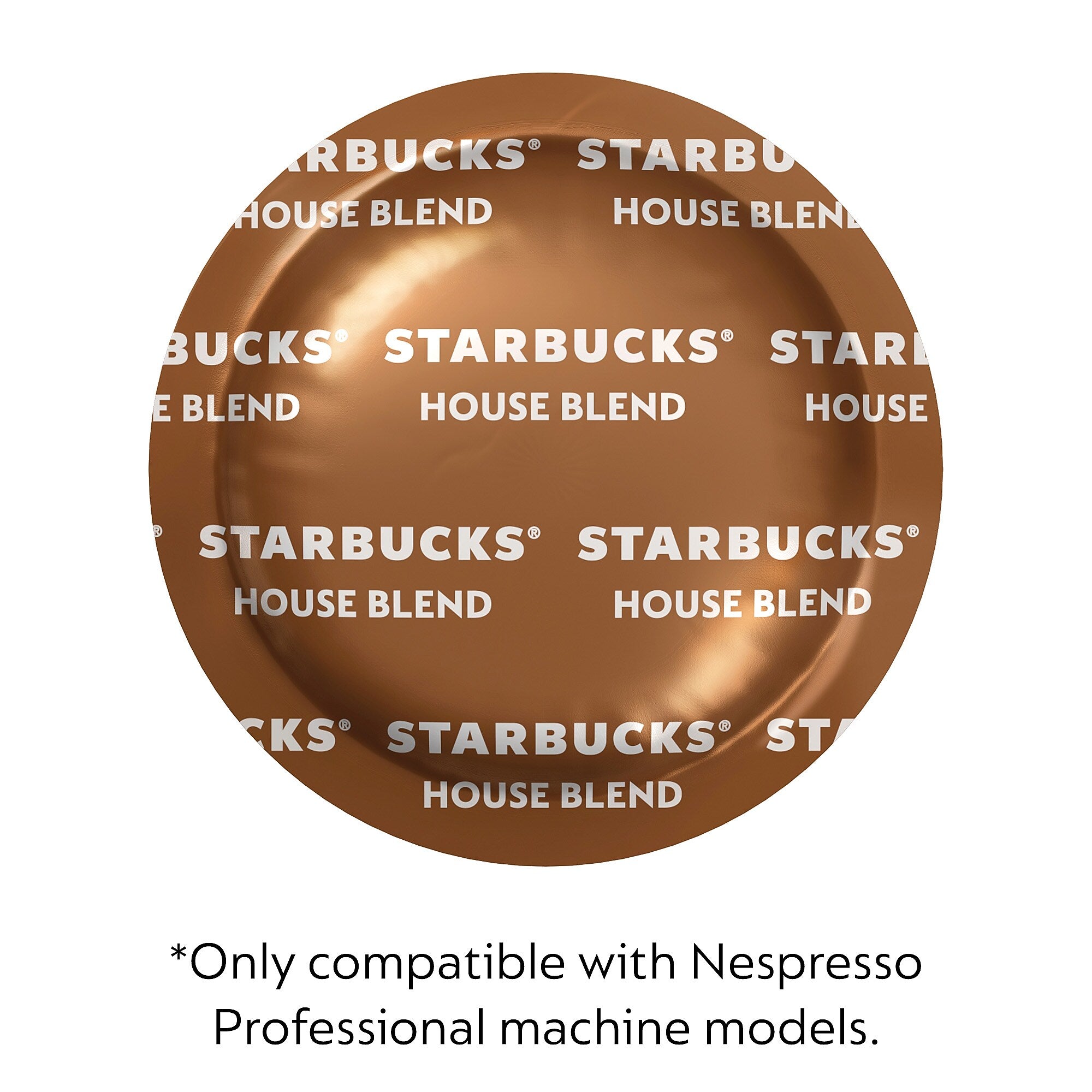 Nespresso Starbucks House Blend Coffee Nespresso Professional Capsules, Medium Roast, 50/Box (2900.84)