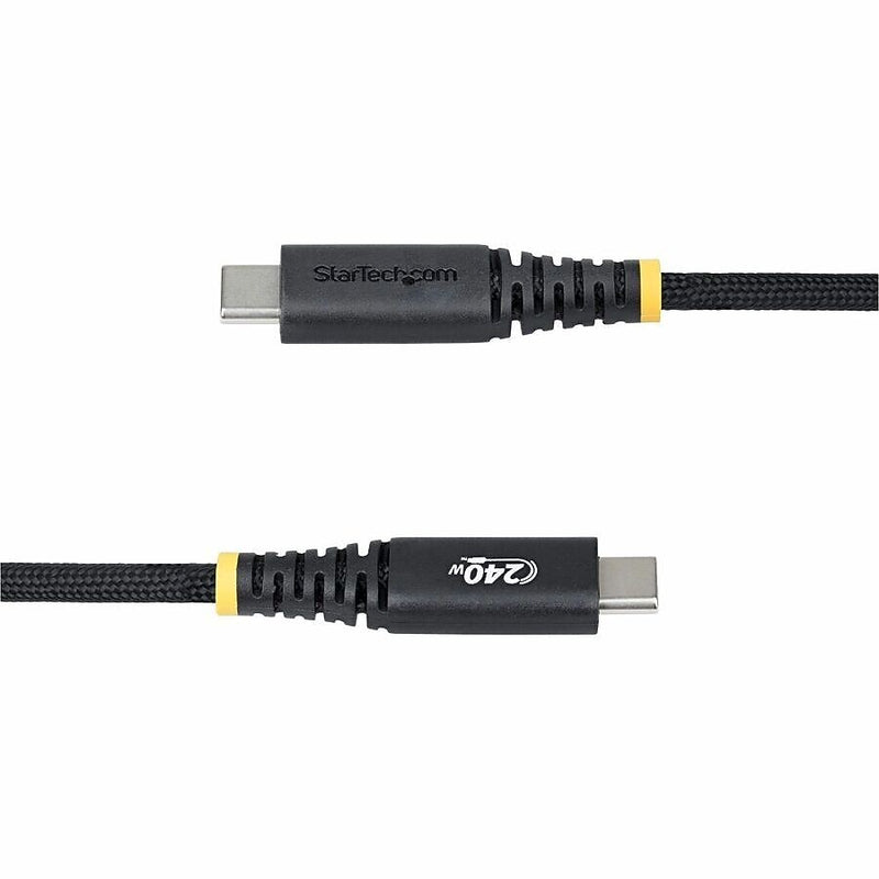 StarTech 6.56 ft. USB-C Charging Cable, Male to Male, Black (S2CEPR2M-USBSL-CABLE)