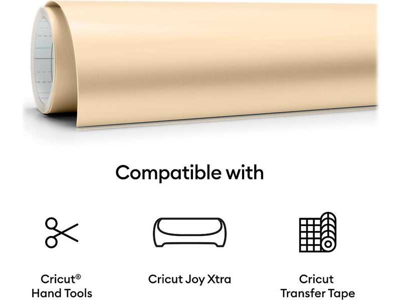 Cricut Joy Xtra Smart Vinyl Die Cutting Permanent Vinyl, Champagne (2010379)