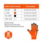 Ergodyne ProFlex 7401 Latex Coated Cold Resistant Gloves, XL, Orange, 1 Pair (17625)