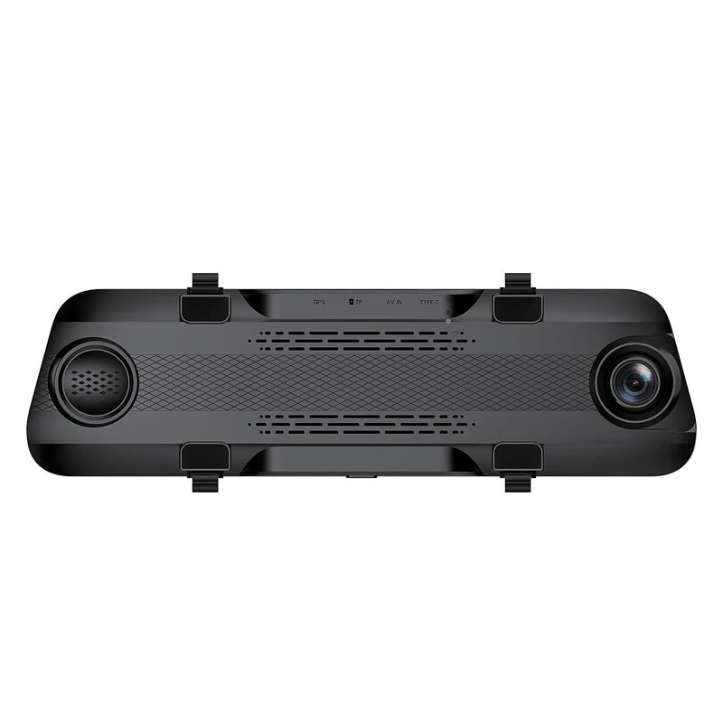 GekoGear Orbit D100 2 Channel 1080P Front / 1080P Rearview Mirror Dashcam, Black