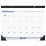 2026 AT-A-GLANCE 21.75" x 17" Monthly Desk Pad Calendar, White/Blue (SW200-00-26)