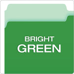 Pendaflex Recycled File Folder, 1/3-Cut Tab, Legal Size, Green, 100/Box (43501/3BGR)