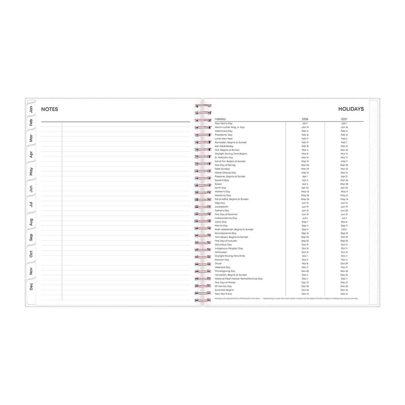 2026 Blue Sky Joselyn 8" x 10" Calendar Year Monthly Planner, Plastic Cover, Multicolored (110395-26)