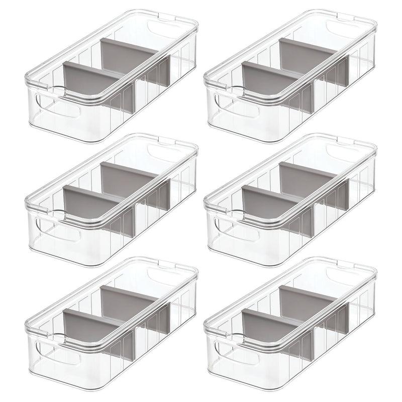 iDESIGN Plastic Organizers, Clear/Gray (27819M6)