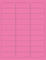 Pink Laser Printer Label, 2-5/8" x 1"