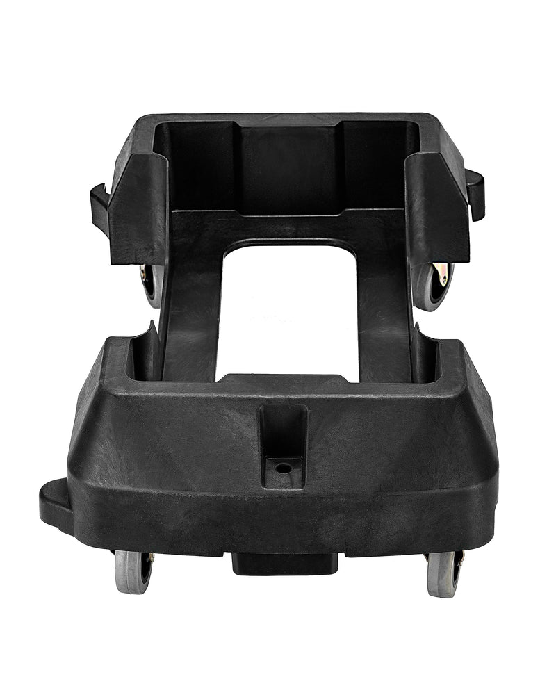Alpine Industries Rectangular Trash Can Dolly, 200 lb. Weight Capacity, Black (477-DOLLY)