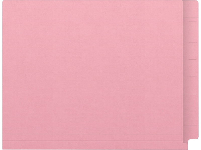 Medical Arts Press Kardex Match Reinforced End Tab File Folder, Straight Cut, Letter Size, Pink, 50/Box (S-09484-PNK)