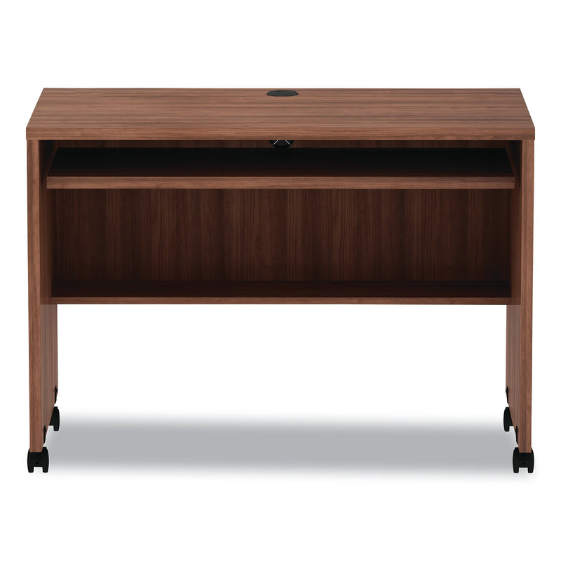 Alera® Valencia Series Mobile Workstation Desk, 41.38w x 23.63d x 30h, Modern Walnut