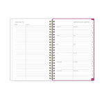 Planning Calendar KV Magenta Blooms PP 8.5x11 RY26 Wkly/Mthly Safety Wirebound -