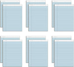 TOPS Prism+ Notepads, 8.5" x 11.75", Wide, Blue, 50 Sheets/Pad, 12 Pads/Pack (TOP63120)