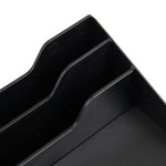 Mind Reader 5-Compartment Plastic Desk Tray, Black (ANCHBOX5-BLK)