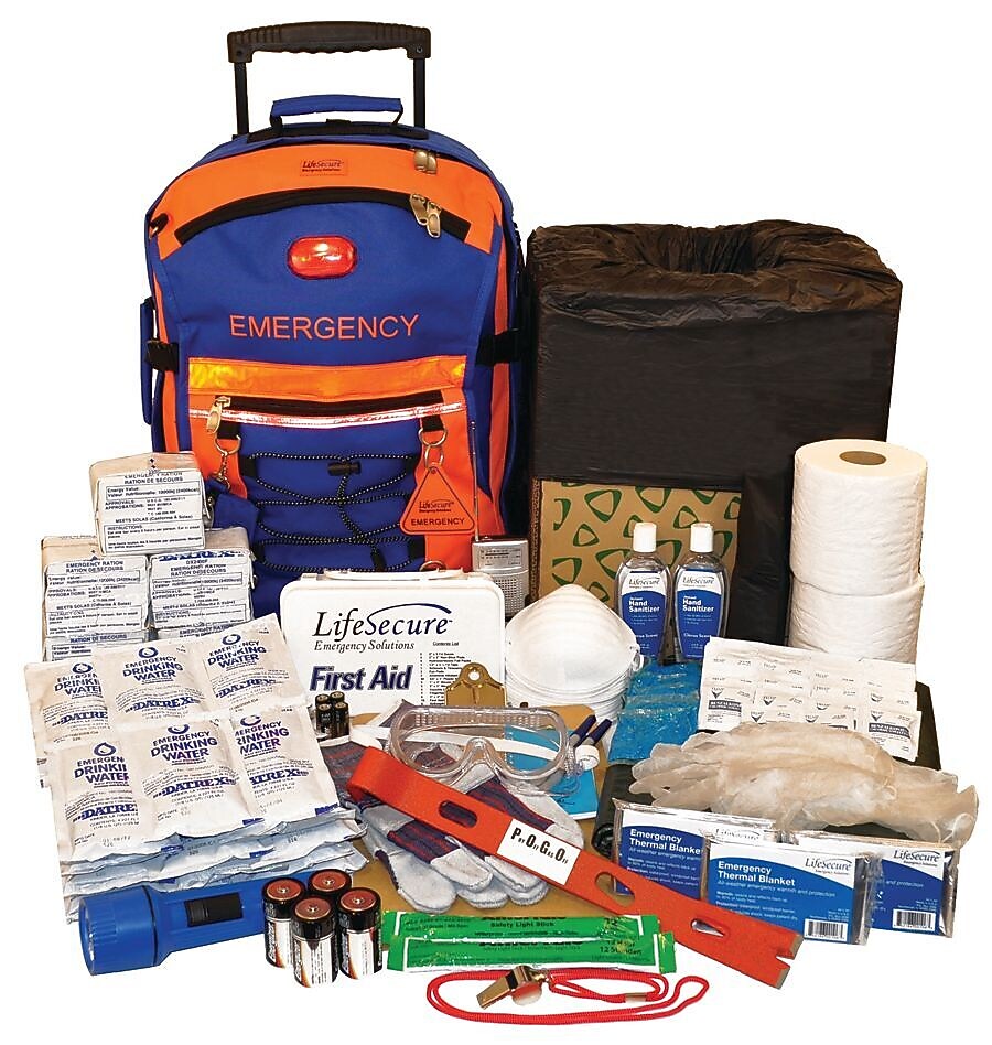 MobileAid SecurEvac High-Visibility Evacuation & Shelter-In-Place 30-Person Lockdown Emergency Preparedness Kit (10850)