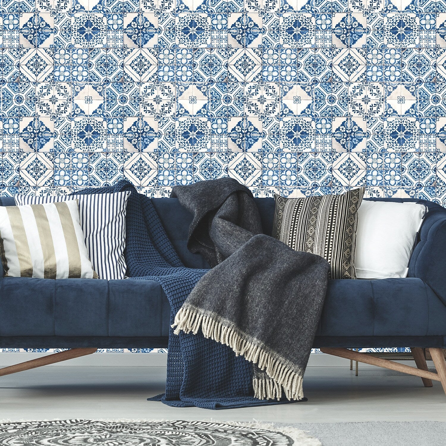 York Wallcoverings Mediterranean Tile Peel and Stick Wallpaper (RMK11083WP)