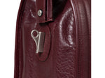 McKlein MORGAN Leather Briefcase, Laptop Compatible, Burgundy (83346)