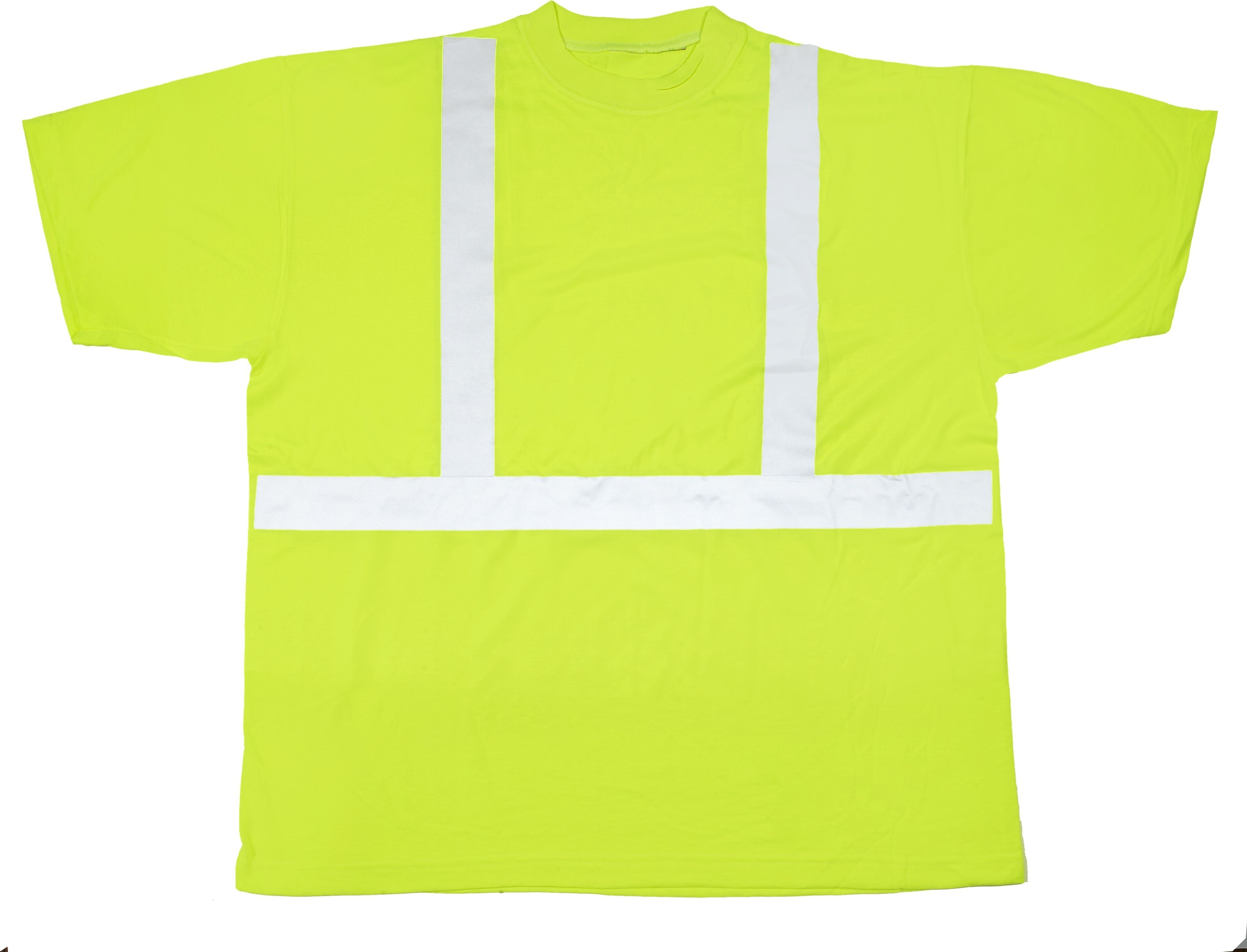 Mutual Industries High Visibility Short Sleeve T-Shirt, ANSI Class R2, Lime, X-Large (16355-0-4)