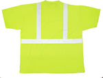 Mutual Industries High Visibility Short Sleeve T-Shirt, ANSI Class R2, Lime, Medium (16355-0-2)