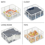 mDesign Steel Organizer, Matte White (25933)