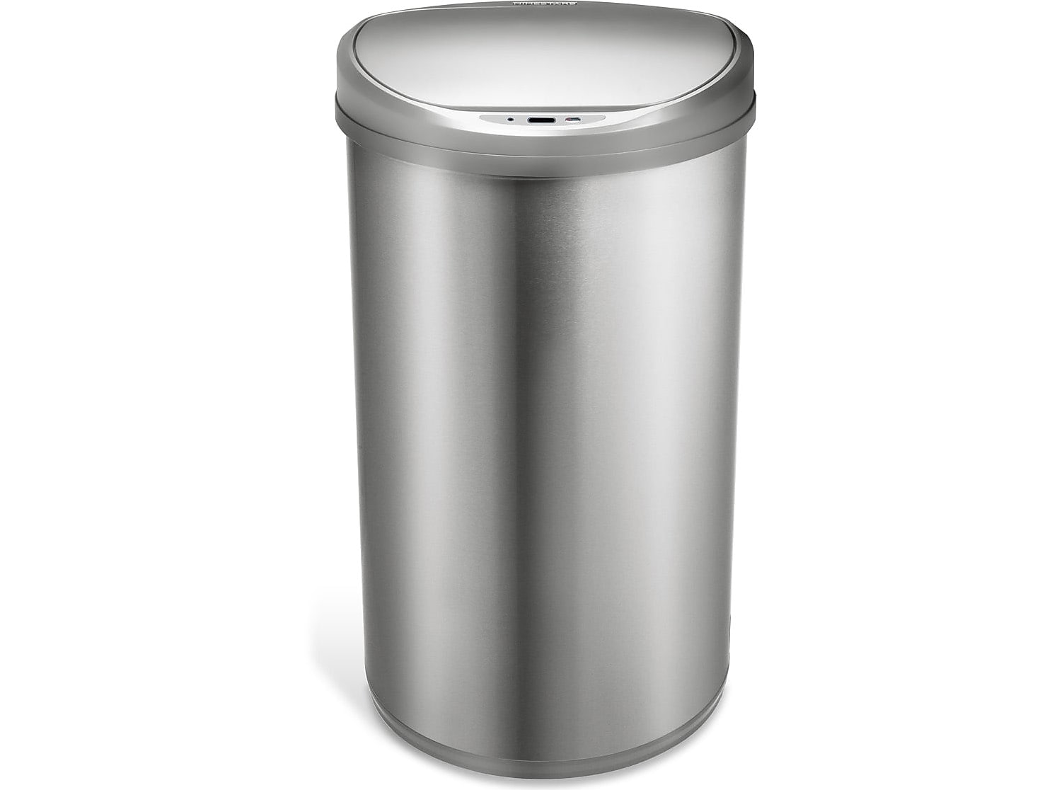 Nine Stars Stainless Steel Sensor Trash Can, 13.2-Gallon, Silver (DZT-50-29SL)