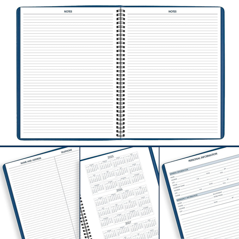 2026 AT-A-GLANCE 8.25" x 11" Weekly Appointment Book, Faux Leather Cover, Blue (70-940-20-26)