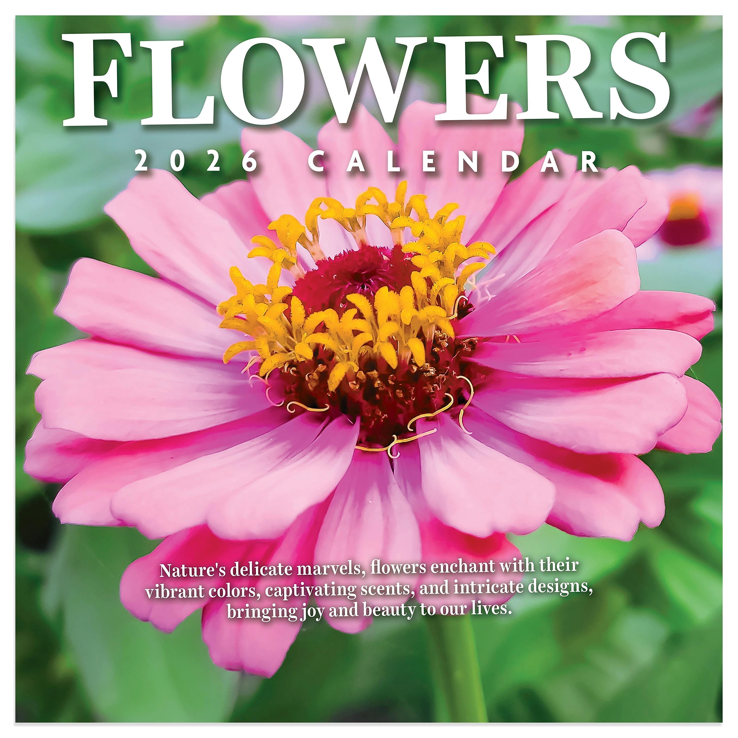 2026 TF Publishing 12" x 17" TF Publishing 7" x 7" Flowers Mini Calendar 26-2014