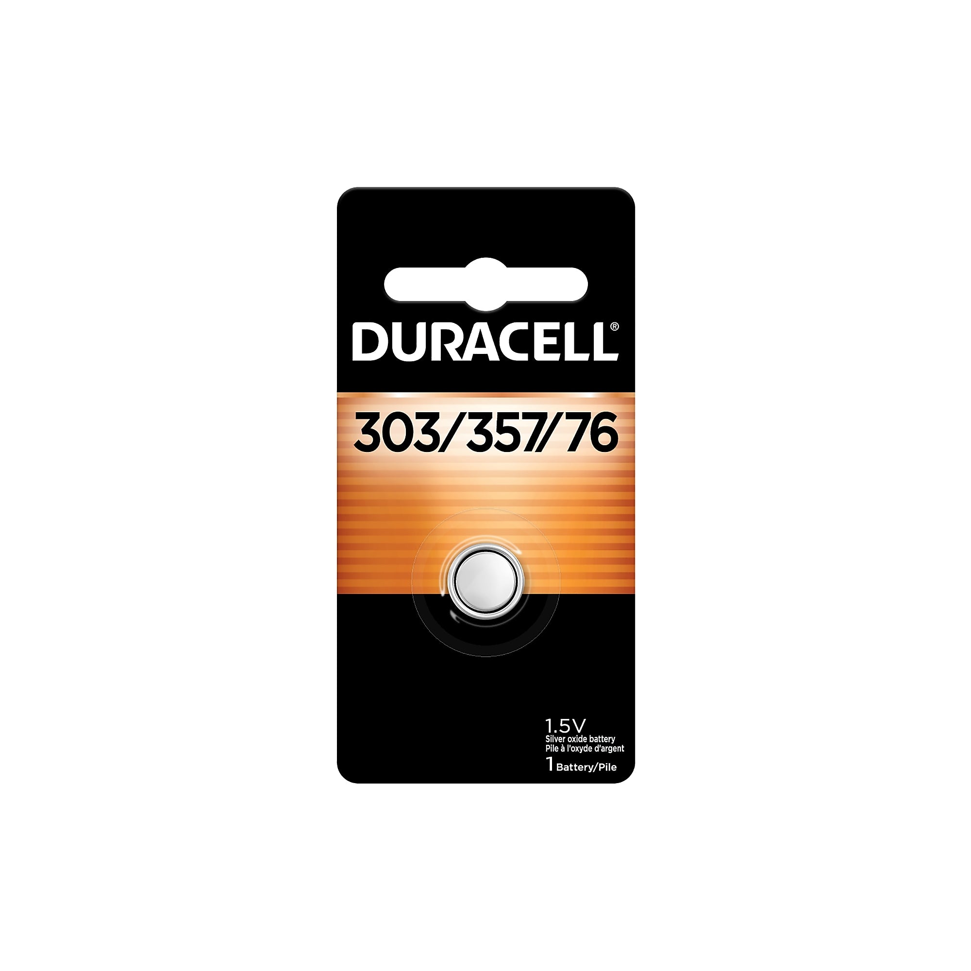 Duracell 303/357/76 Silver Oxide Battery (D303/357EA)
