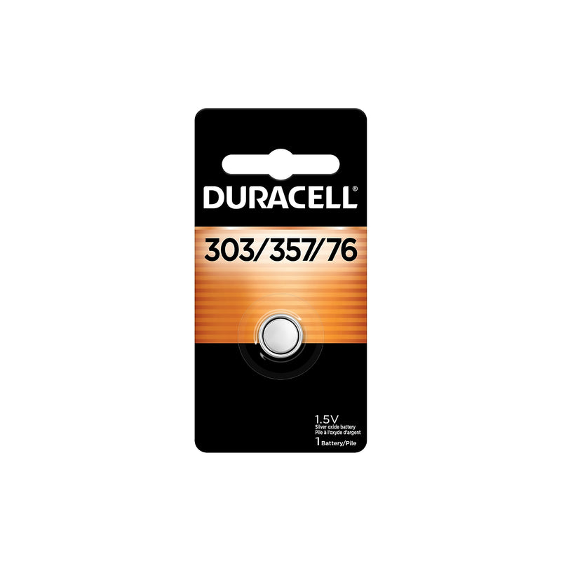 Duracell 303/357/76 Silver Oxide Battery (D303/357EA)