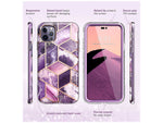 i-Blason Cosmo Marble Purple Case for iPhone 14 Pro Max (iPhone2022Pro-6.7-Cosmo-SP-Ameth)