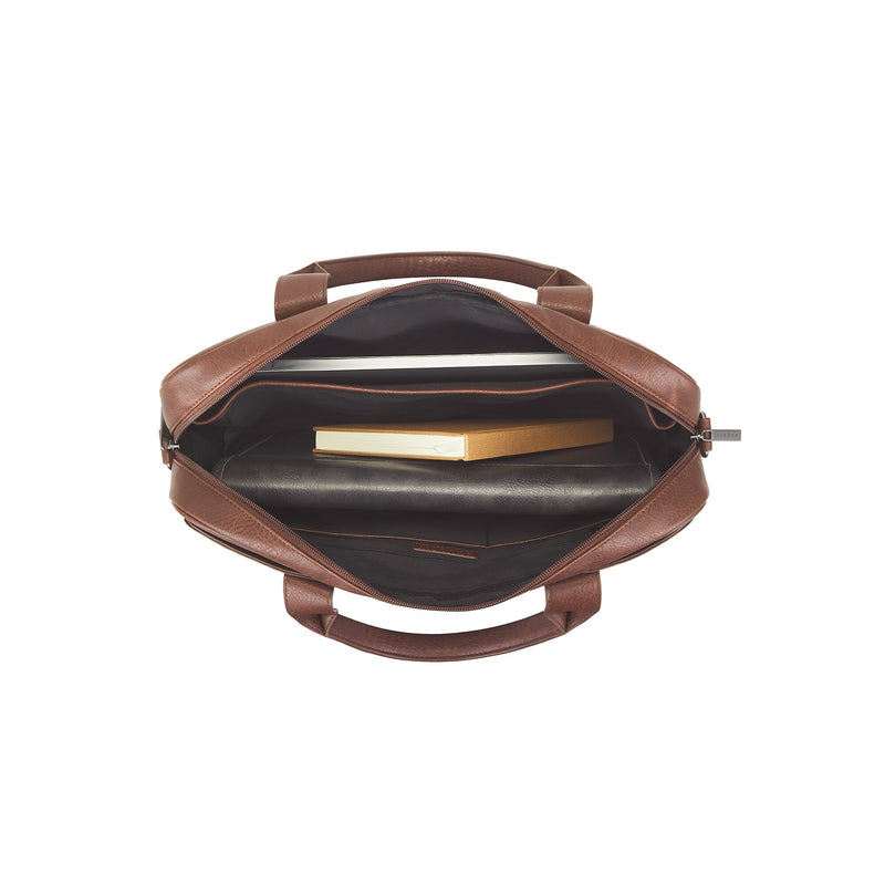 Bugatti Palermo Briefcase, Laptop Compatible, Cognac (EXB2622BU-COG)