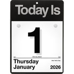 2026 AT-A-GLANCE Today Is 6.63" x 9.13" Daily Wall Calendar, White/Black (K1-00-26)