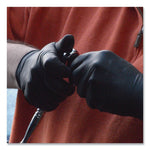 GloveWorks by AMMEX Heavy-Duty Industrial Nitrile Gloves, Powder-Free, 6 mil, XX-Large, Black, 100 Gloves/Box, 10 Boxes/Carton