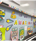 Carson Dellosa Education We Stick Together Student Work Display Bulletin Board Set, 45 Pieces (CDP110558)
