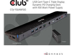 Club 3D Triple Display Charging Docking Station (CSV-1564W100)