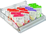 Azar 3.5" x 12" Pegboard 6-Compartment Cosmetic Tray, Clear, 2/Pack (225820-DIVIDER-2PK)