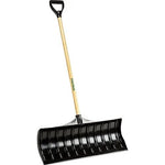 Union Tools 30" Poly Blade Snow Pusher, Wood D-Grip Handle (1602100)