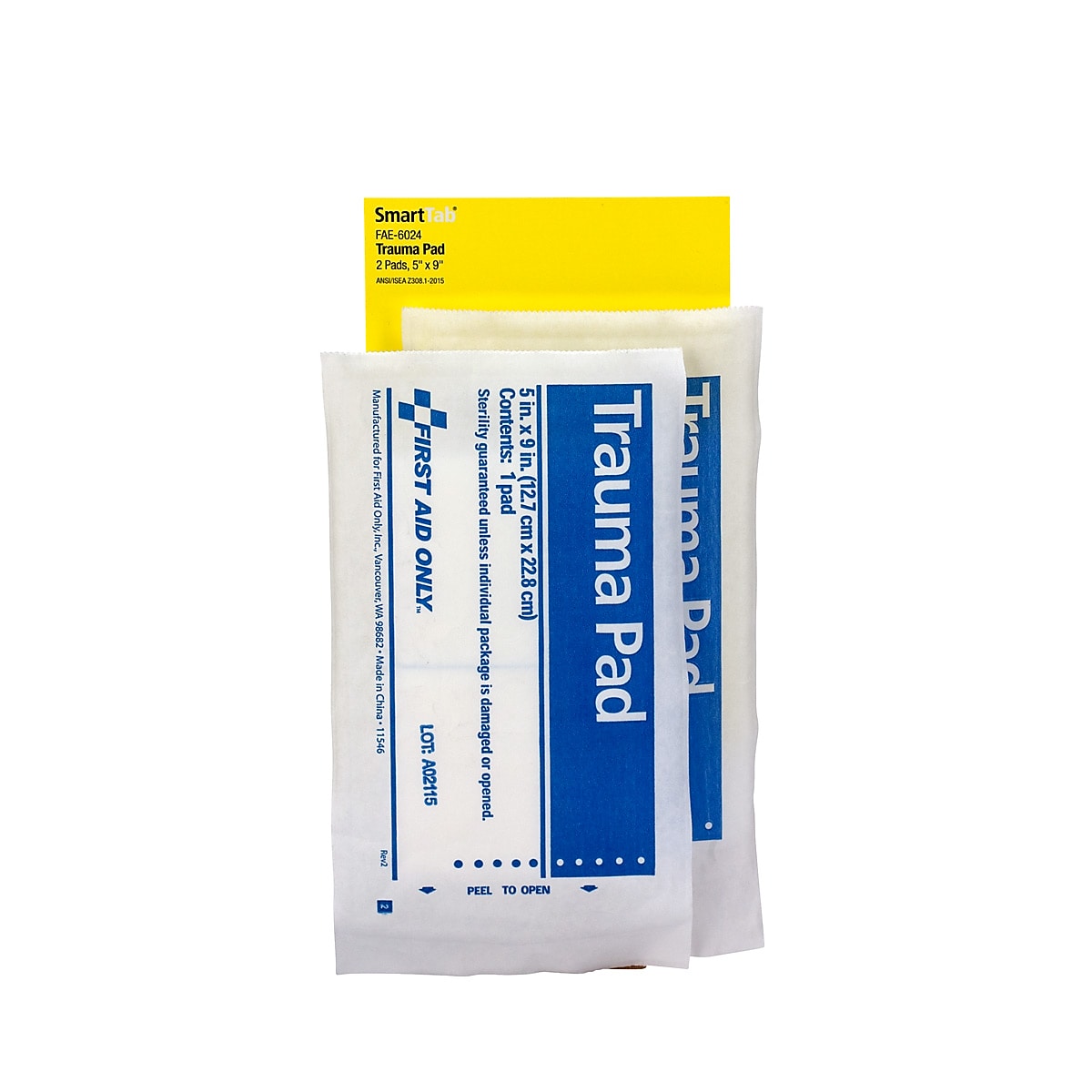 First Aid Only Trauma Pad, 5" x 9", 48/Carton (FAE-6024-CT)