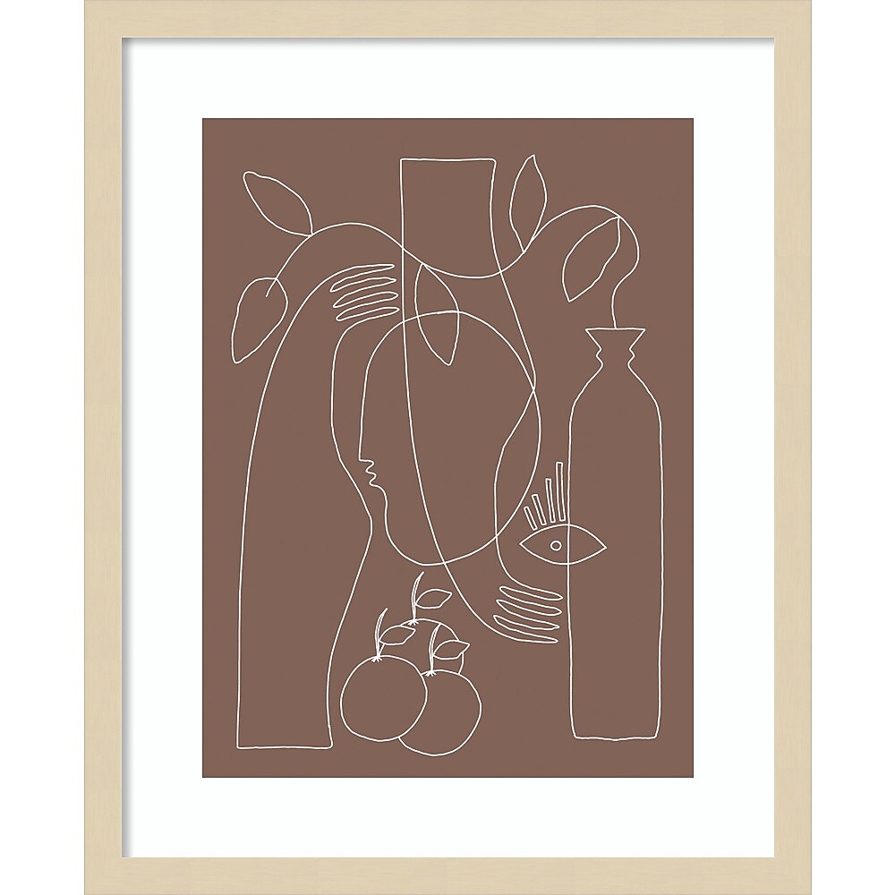 Amanti Art Shape Of Truth by Shatha Al Dafai Wood Framed Wall Art Print, 17" x 21" (A42675531979)