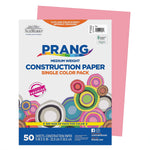 Prang 9" x 12" Construction Paper, Pink, 50 Sheets/Pack, 10 Packs/Bundle (PAC7003-10)