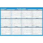 2026 AT-A-GLANCE 36" x 24" Yearly Dry Erase Wall Calendar, Reversible, White/Blue (PM200-28-26)