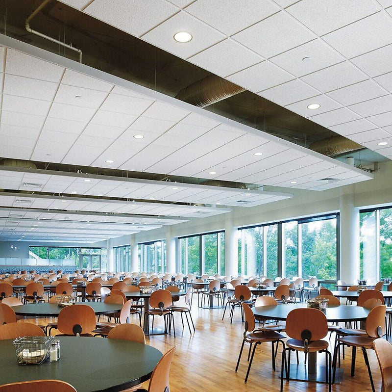 Armstrong CIRRUS High NRC Tegular Edge Ceiling Tile, 24" x 24", White, 10/Carton (BP556E)