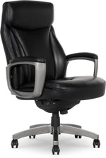 La-Z-Boy Arcadian Ergonomic Bonded Leather Swivel Executive Chair, Black (60009)